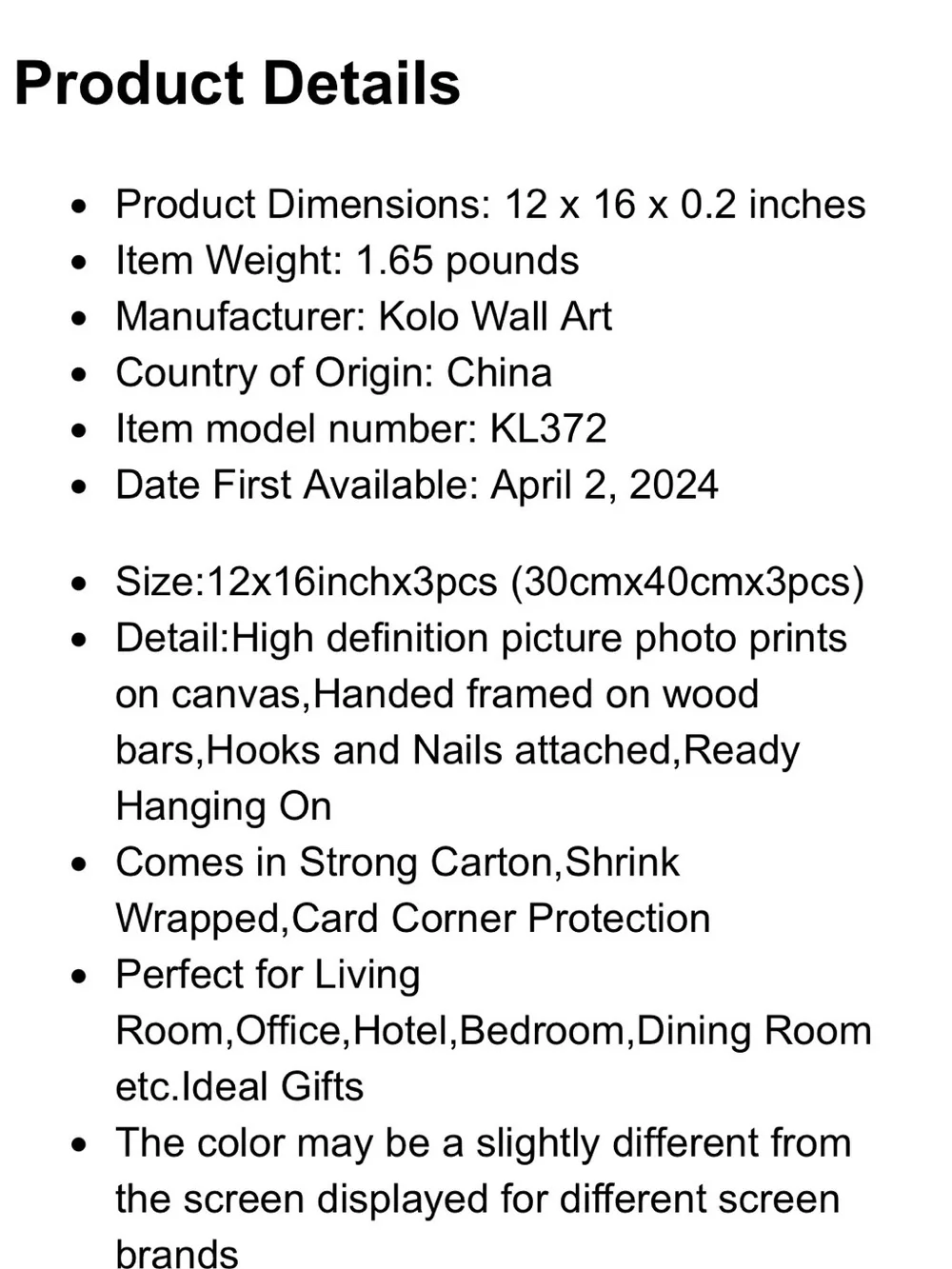 KLVOS 3 pcs Rustic Bison Wall Art - Neutral Tones